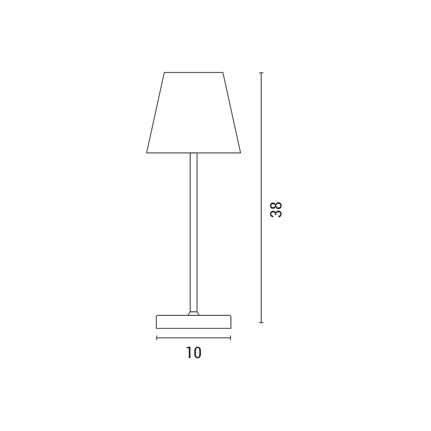 LED Stmívatelná nabíjecí dotyková stolní lampa TABLO LED/3,5W/5V 5200mAh zelená