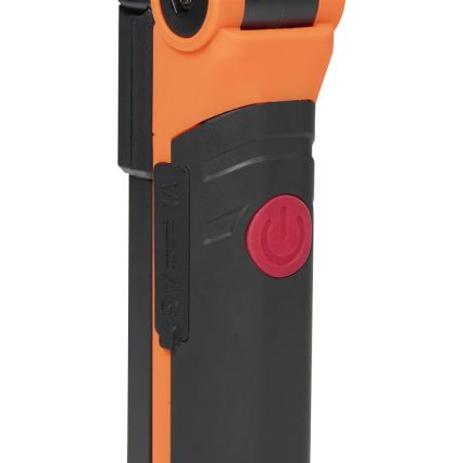 LED Stmívatelná nabíjecí pracovní svítilna LED/3W/5V 6500K 2000 mAh oranžová/černá