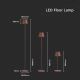LED Stmívatelná nabíjecí stojací lampa 3v1 LED/4W/5V 4400 mAh 3000K IP54 hnědá