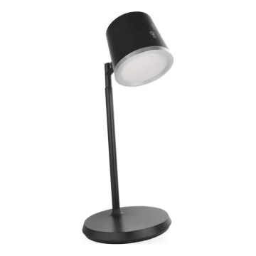 LED Stmívatelná nabíjecí stolní lampa 4v1 LED/6W/3,7V 3000K/4000K/6500K 1500mAh černá