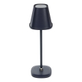 LED Stmívatelná nabíjecí stolní lampa LED/3W/1800 mAh tmavě modrá