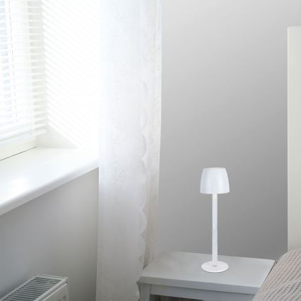 LED Stmívatelná nabíjecí dotyková stolní lampa LED/3W/5V 3000K 1800 mAh černá