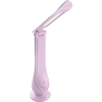 LED Stmívatelná nabíjecí stolní lampa LILLY LED/4W/5V 1200 mAh růžová