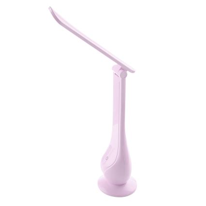 LED Stmívatelná nabíjecí stolní lampa LILLY LED/4W/5V 1200 mAh růžová