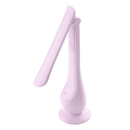 LED Stmívatelná nabíjecí stolní lampa LILLY LED/4W/5V 1200 mAh růžová