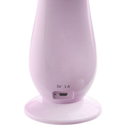 LED Stmívatelná nabíjecí stolní lampa LILLY LED/4W/5V 1200 mAh růžová