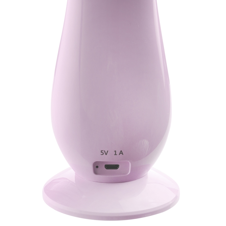 LED Stmívatelná nabíjecí stolní lampa LILLY LED/4W/5V 1200 mAh růžová