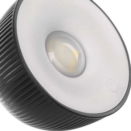 LED Stmívatelná nabíjecí stolní lampa magnetická 4v1 LED/4,2W/3,7V 4000K 1200mAh černá