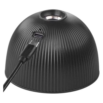 LED Stmívatelná nabíjecí stolní lampa magnetická 4v1 LED/4,2W/3,7V 4000K 1200mAh černá
