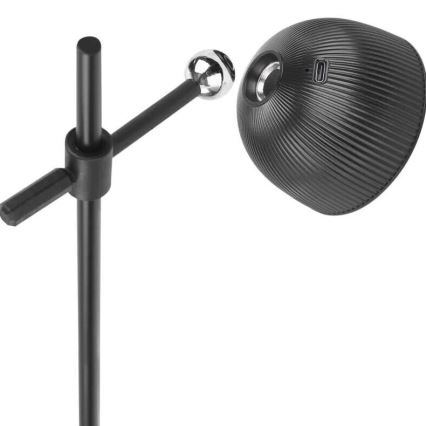 LED Stmívatelná nabíjecí stolní lampa magnetická 4v1 LED/4,2W/3,7V 4000K 1200mAh černá
