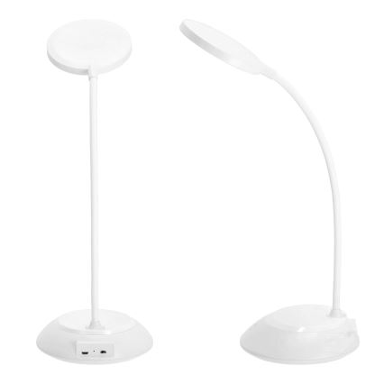 LED Stmívatelná nabíjecí stolní lampa VISUA LED/5W/5V 3000-5000K 1200 mAh bílá