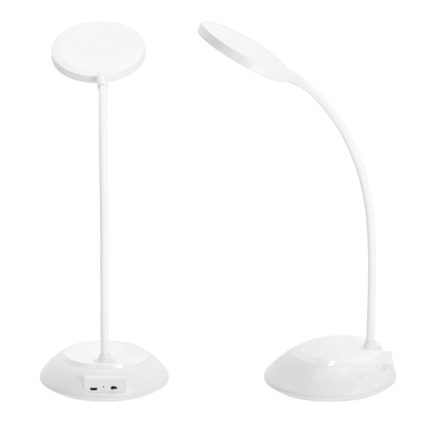 LED Stmívatelná nabíjecí stolní lampa VISUA LED/5W/5V 3000-5000K 1200 mAh bílá
