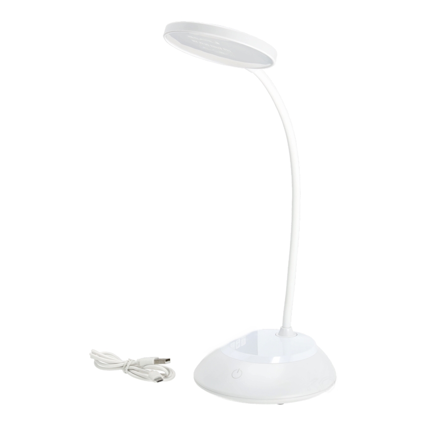 LED Stmívatelná nabíjecí stolní lampa VISUA LED/5W/5V 3000-5000K 1200 mAh bílá