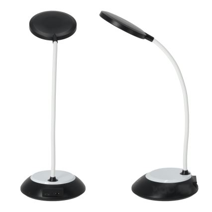 LED Stmívatelná nabíjecí stolní lampa VISUA LED/5W/5V 3000-5000K 1200 mAh černá
