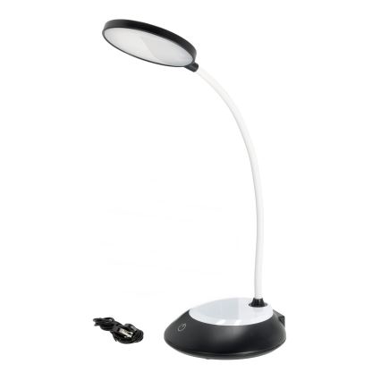 LED Stmívatelná nabíjecí stolní lampa VISUA LED/5W/5V 3000-5000K 1200 mAh černá