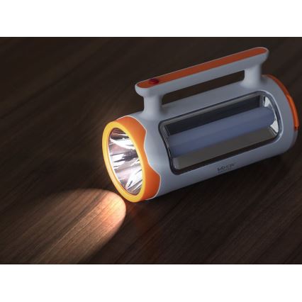 LED Stmívatelná nabíjecí svítilna 2v1 s funkcí powerbanky LED/5W/230V 3500 mAh
