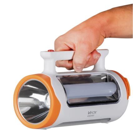 LED Stmívatelná nabíjecí svítilna 2v1 s funkcí powerbanky LED/5W/230V 3500 mAh