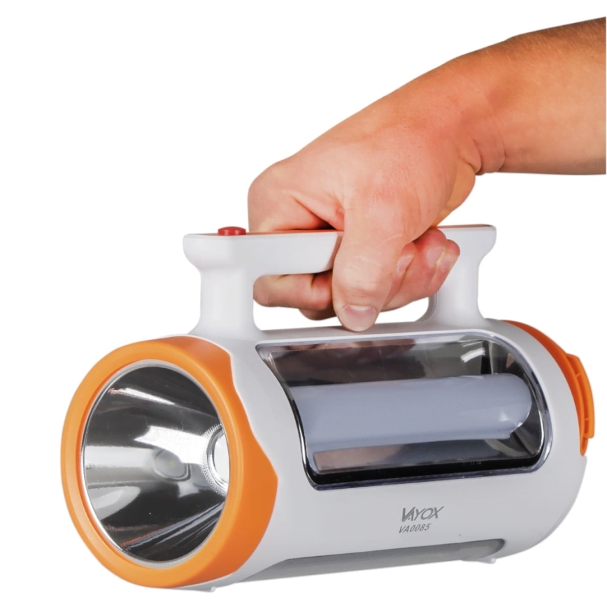 LED Stmívatelná nabíjecí svítilna 2v1 s funkcí powerbanky LED/5W/230V 3500 mAh