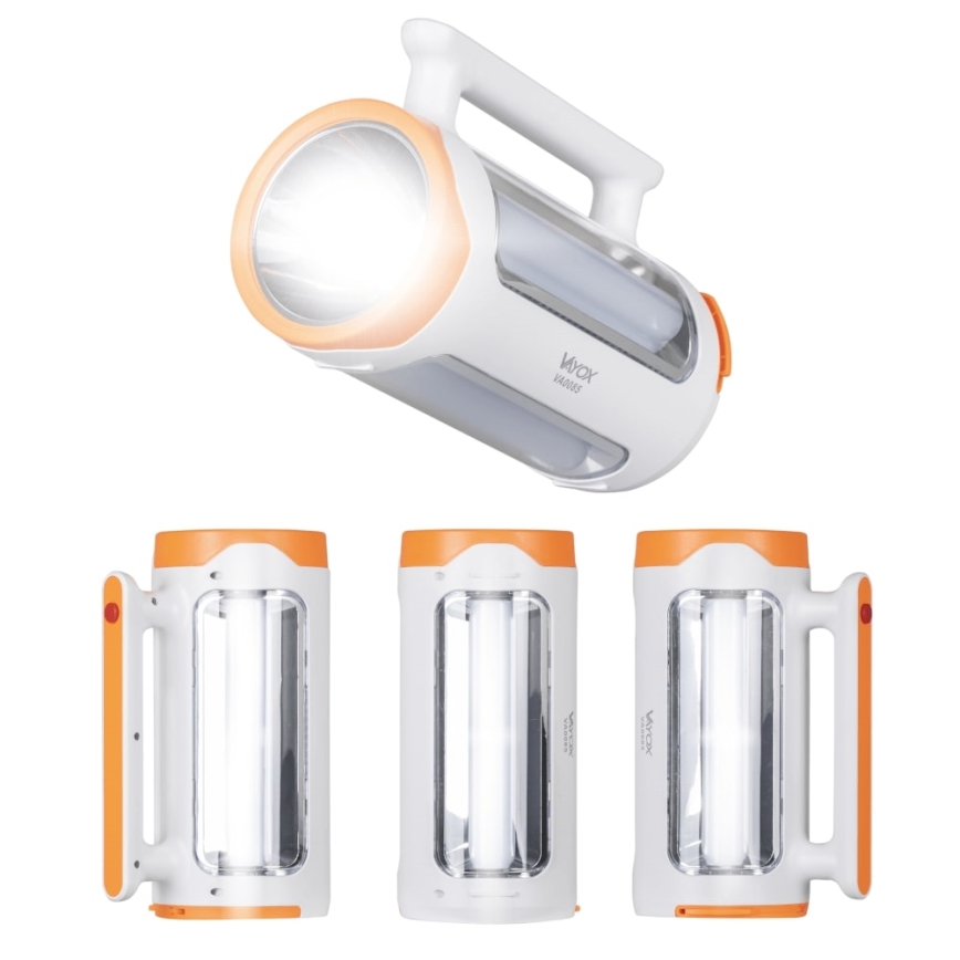 LED Stmívatelná nabíjecí svítilna 2v1 s funkcí powerbanky LED/5W/230V 3500 mAh