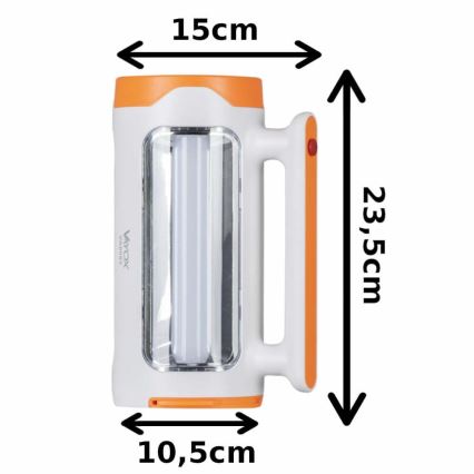 LED Stmívatelná nabíjecí svítilna 2v1 s funkcí powerbanky LED/5W/230V 3500 mAh