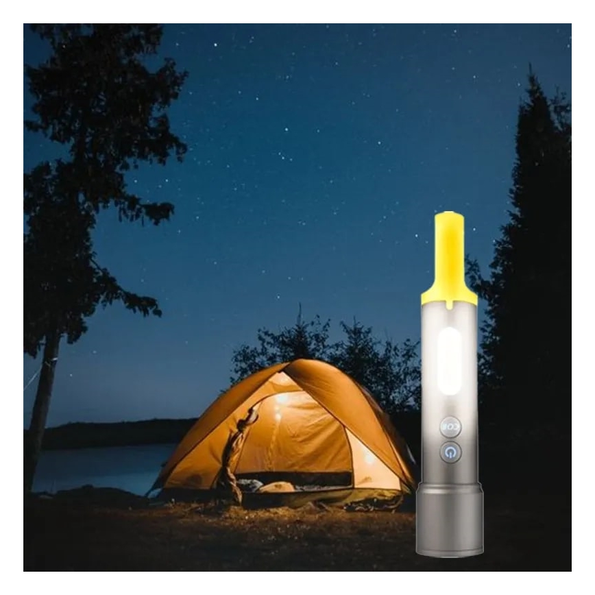 LED Stmívatelná nabíjecí svítilna LED/10W/5V IPX4 1200 mAh 650 lm
