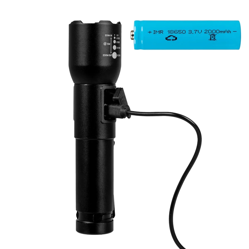 LED Stmívatelná nabíjecí svítilna LED/20W/5V IPX4 800 lm 2000 mAh