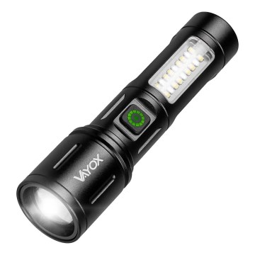 LED Stmívatelná nabíjecí svítilna s červeným světlem LED/5W/5V IPX4 260 lm 2000 mAh