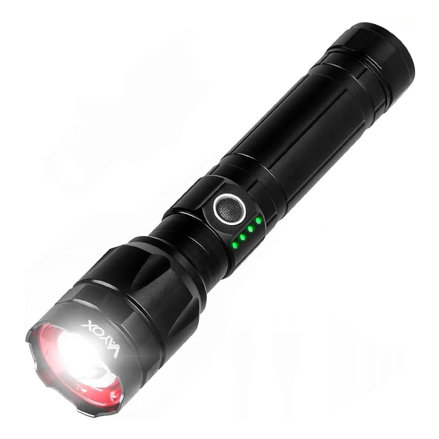 LED Stmívatelná nabíjecí svítilna s funkcí powerbanky LED/30W/5V IPX5 1060 lm 5000 mAh