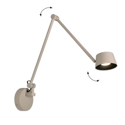 LED Stmívatelná nástěnná lampa SAVINA LED/9W/230V béžová