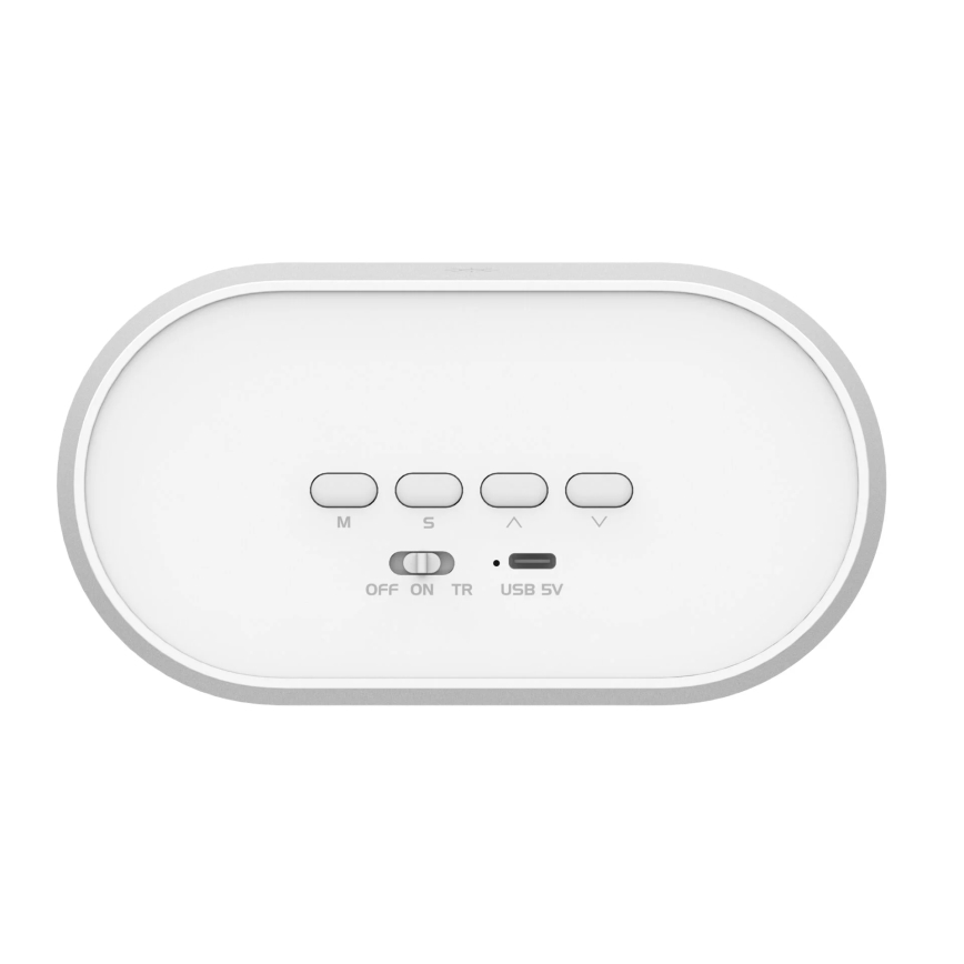 LED Stmívatelná noční lampička s budíkem BUNNY LED/1,2W/5V 3000K