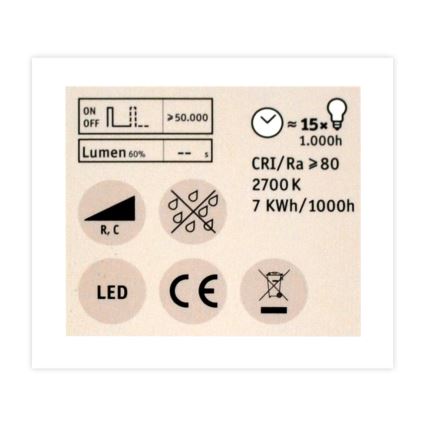 LED Stmívatelná reflektorová žárovka GU5,3/6,5W/12V 2700K - Paulmann 28757