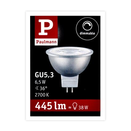 LED Stmívatelná reflektorová žárovka GU5,3/6,5W/12V 2700K - Paulmann 28759