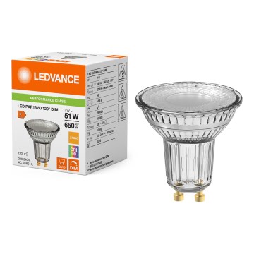 LED Stmívatelná reflektorová žárovka PAR16 GU10/7W/230V 2700K 120° CRI 90 - Ledvance
