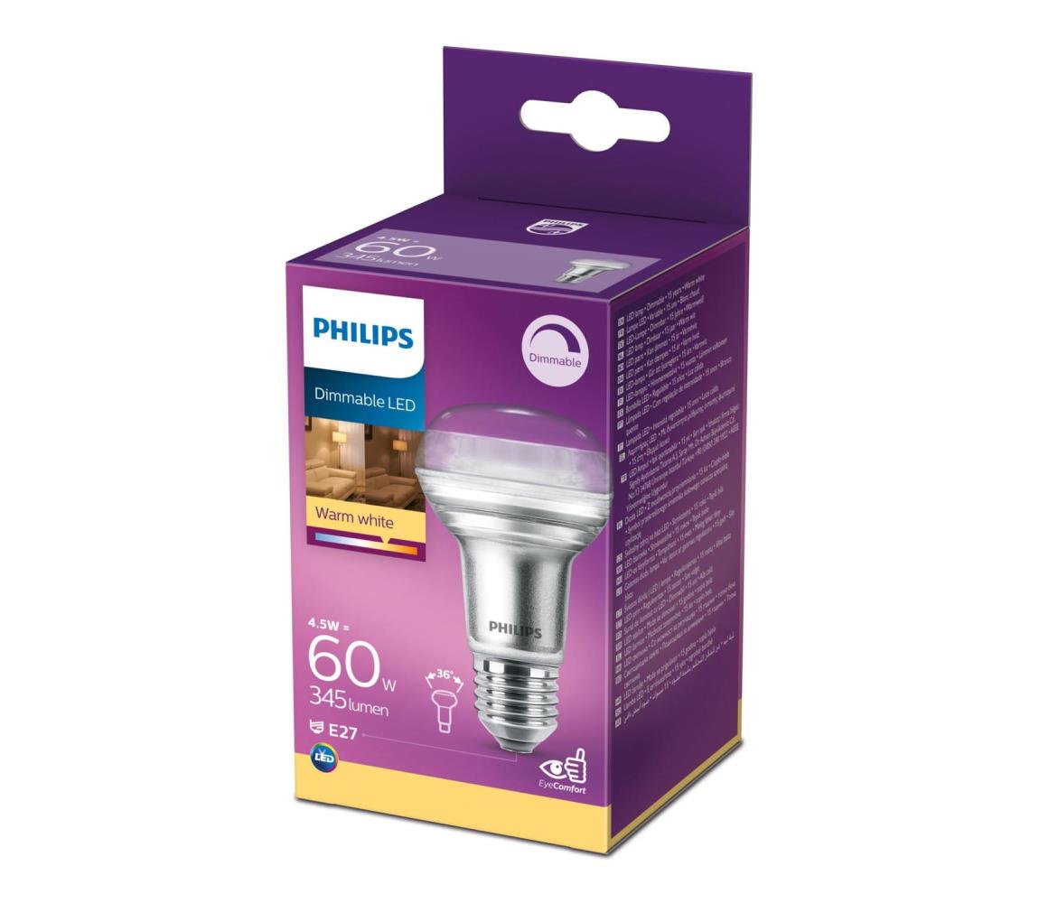 Philips LED Stmívatelná reflektorová žárovka Philips E27/4,5W/230V 2700K P5031