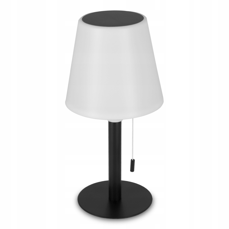 LED Stmívatelná solární lampa LED/2W/5V USB 1200 mAh IP44 bílá/černá