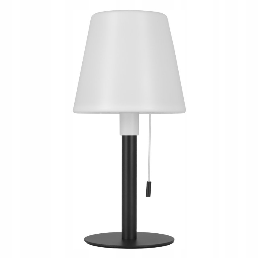 LED Stmívatelná solární lampa LED/2W/5V USB 1200 mAh IP44 bílá/černá