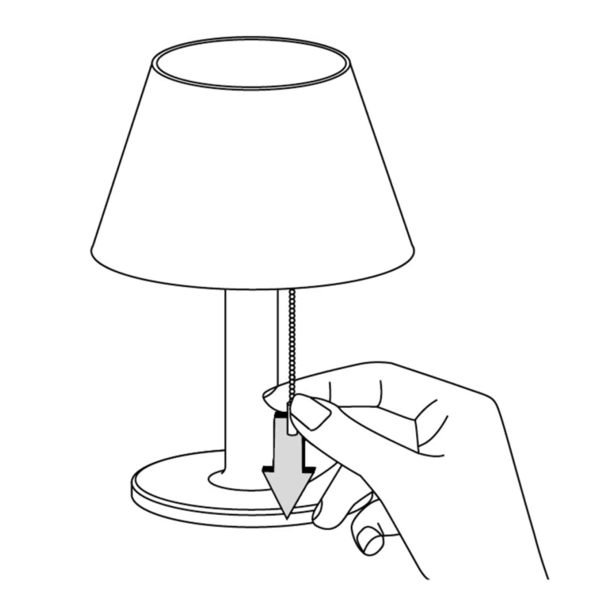LED Stmívatelná solární lampa VIOLA LED/3,7V 1200 mAh IP44