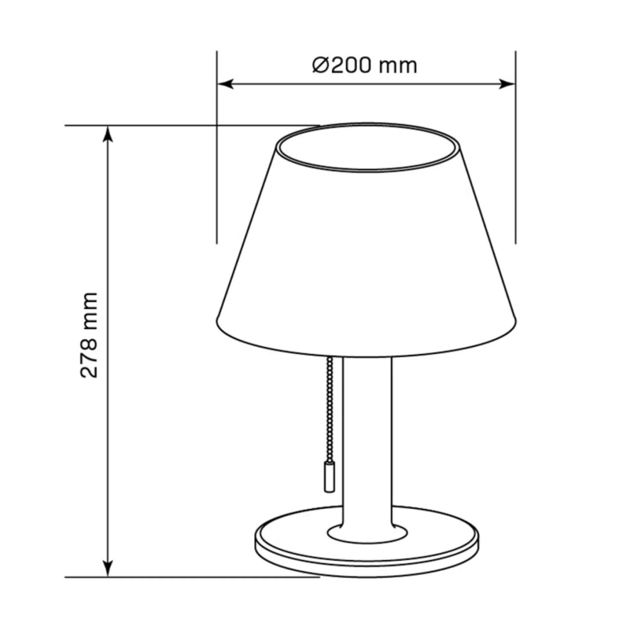 LED Stmívatelná solární lampa VIOLA LED/3,7V 1200 mAh IP44