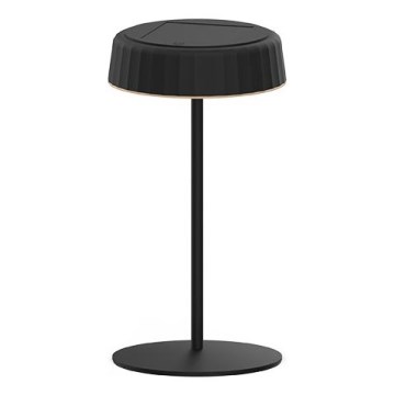 LED Stmívatelná solární nabíjecí stolní lampa VIVIEN LED/3W/5V 2700K 1600 mAh IP54 černá