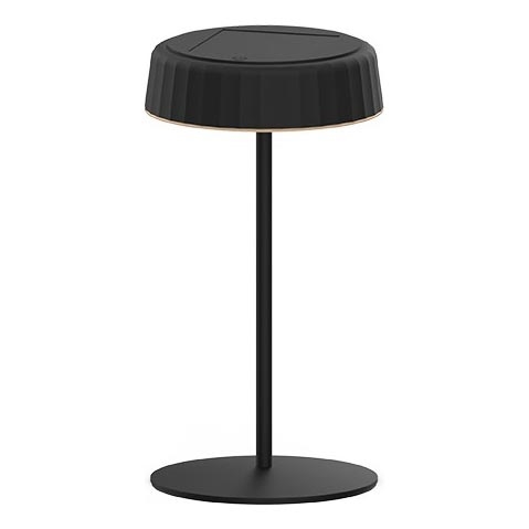 LED Stmívatelná solární nabíjecí stolní lampa VIVIEN LED/3W/5V 2700K 1600 mAh IP54 černá