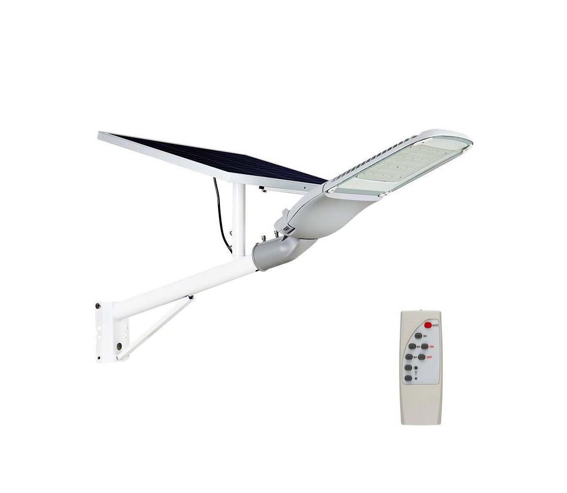  LED Stmívatelná solární pouliční lampa LED/50W/6,4V 6000K IP65+dálkové ovládání 