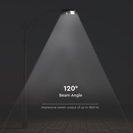 LED Stmívatelná solární pouliční lampa se senzorem pohybu a soumraku LED/6W/3,2V 6000K IP65 5000 mAh černá + dálkové ovládání