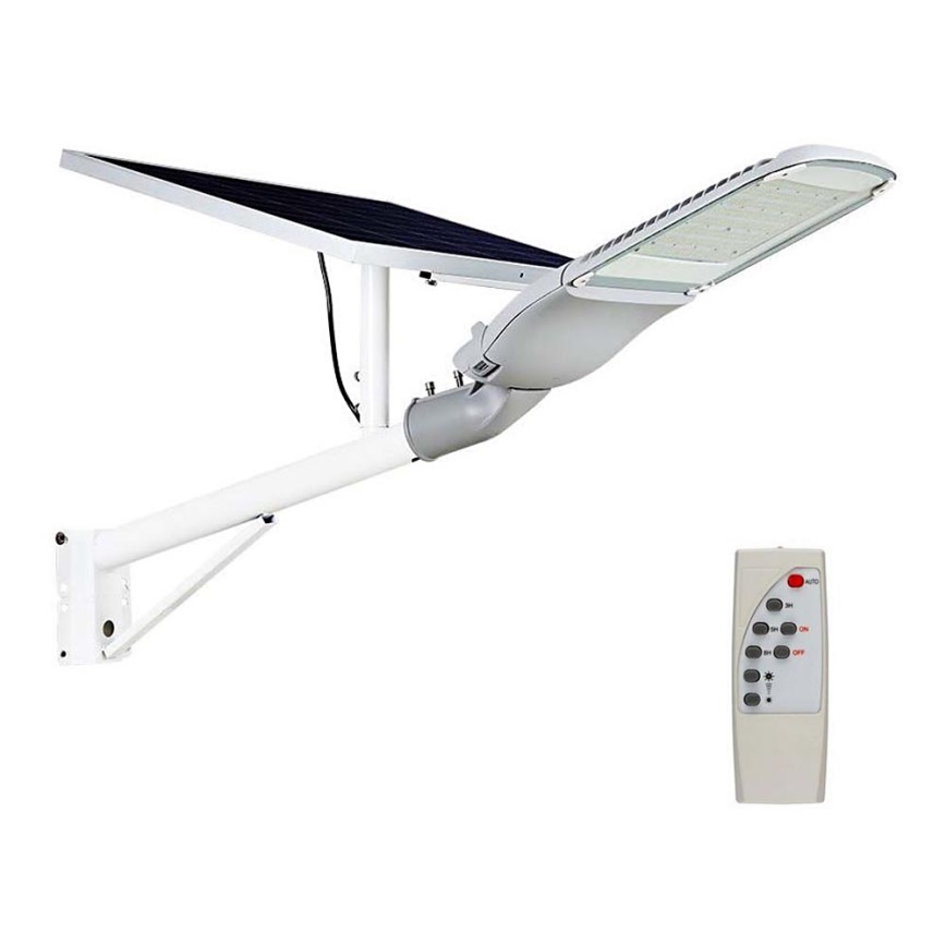 LED Stmívatelná solární pouliční lampa SAMSUNG CHIP LED/50W/6,4V 6000K IP65 30000 mAh + dálkové ovládání