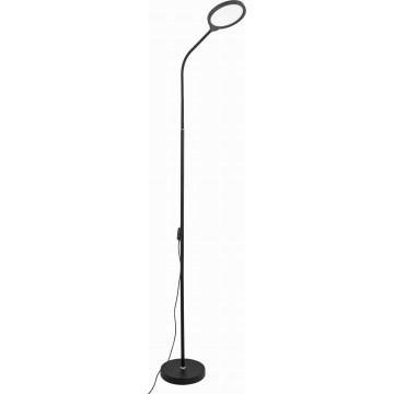 LED Stmívatelná stojací lampa 2v1 LED/10W/230V 3000-4500-6500K černá