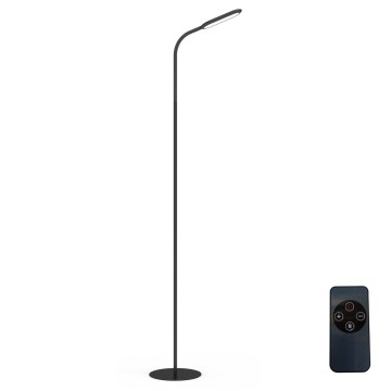 LED Stmívatelná stojací lampa LED/10W/230V 3000/4000/6000K černá + dálkové ovládání