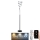 LED Stmívatelná stojací lampa LED/50W/230V 3000-6500K šedá + dálkové ovládání