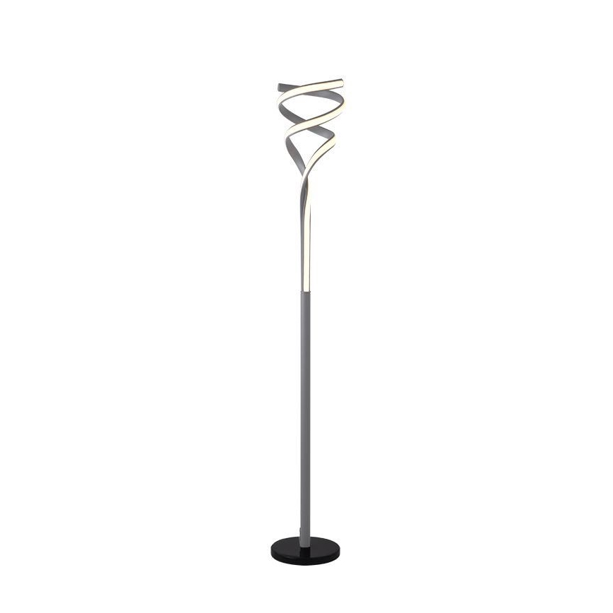 LED Stmívatelná stojací lampa LED/50W/230V 3000-6500K šedá + dálkové ovládání