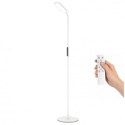 LED Stmívatelná stojací lampa TEILO LED/10W/230V 3000/4000/6500K bílá + dálkové ovládání