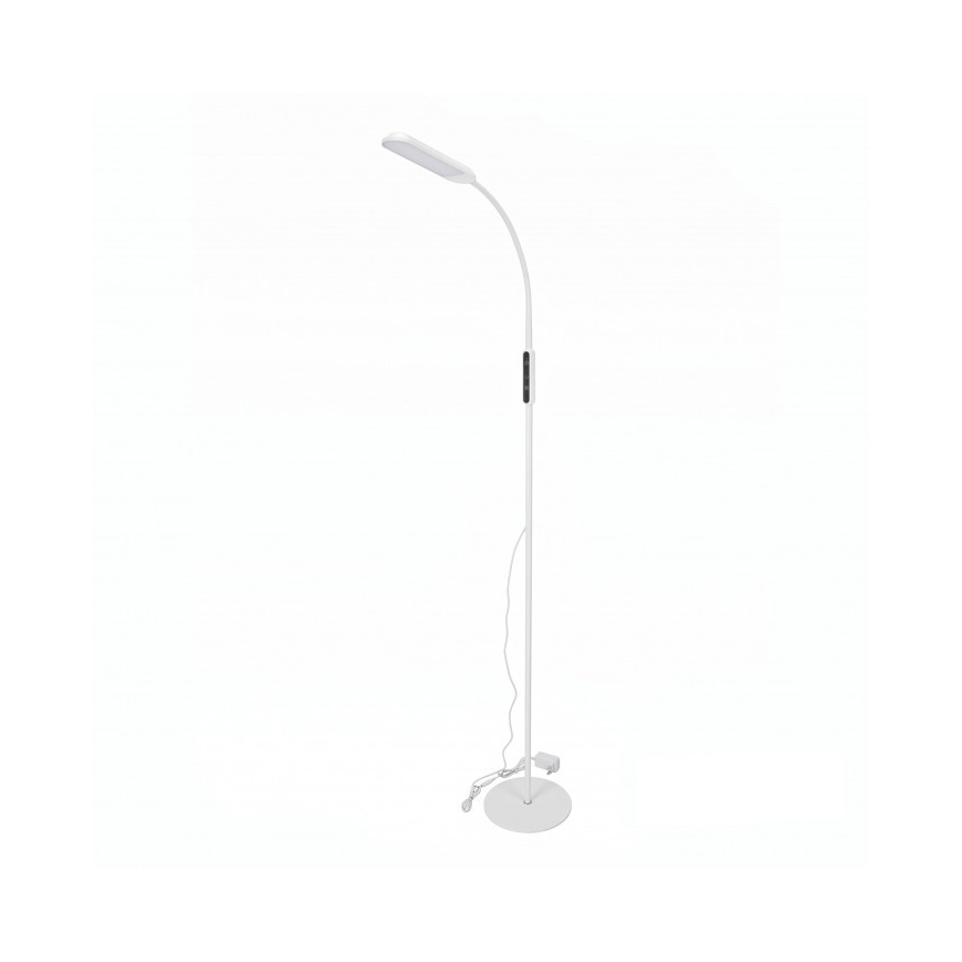 LED Stmívatelná stojací lampa TEILO LED/10W/230V 3000/4000/6500K bílá + dálkové ovládání