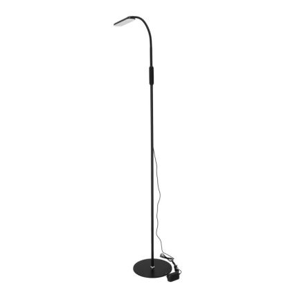 LED Stmívatelná stojací lampa TEILO LED/10W/230V 3000/4000/6500K černá + dálkové ovládání